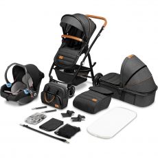 Детская коляска 3 в 1 Lionelo Amber Grey Graphite
